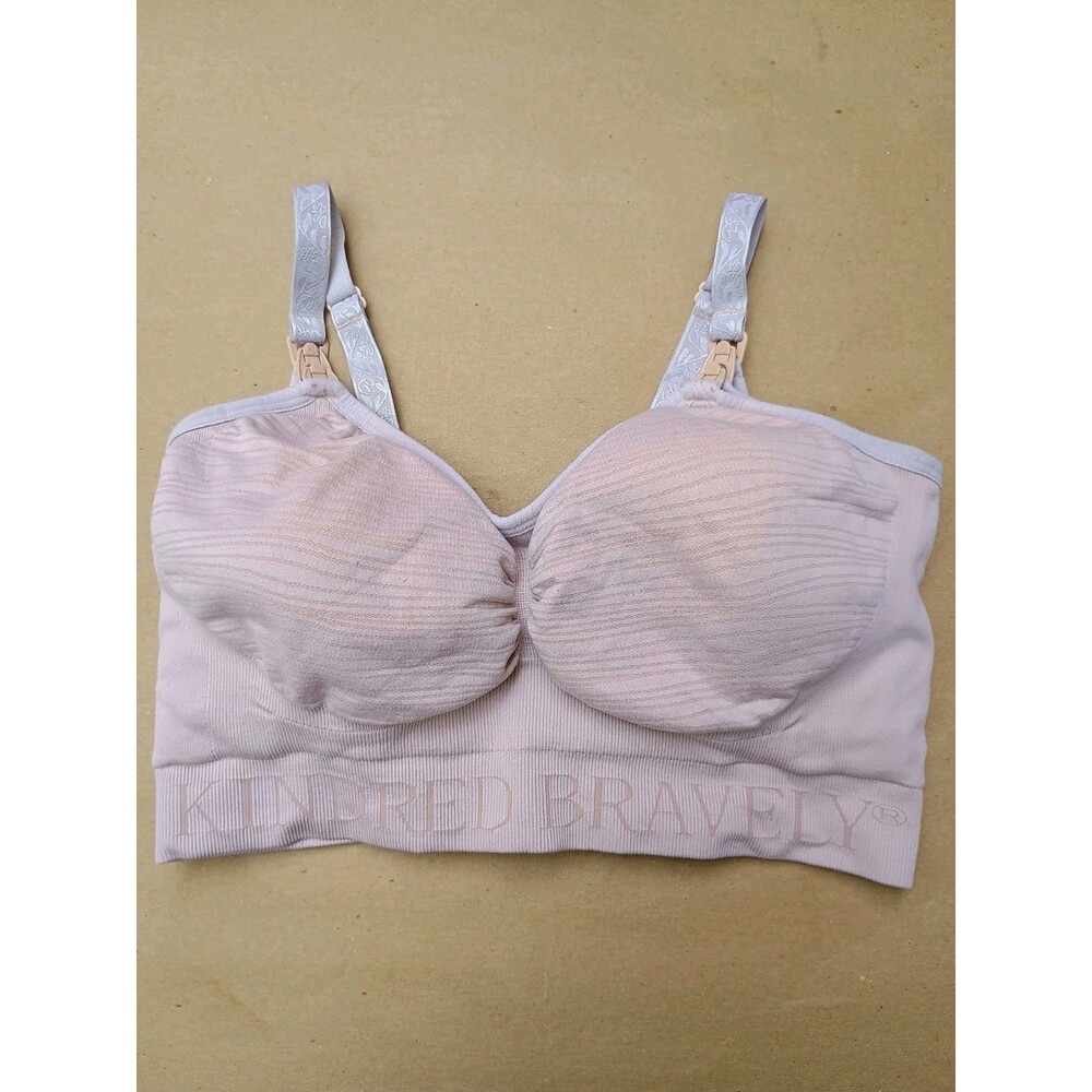 Kindred Bravely Sublime Hands-Free Pumping & Nursing Bra Size Medium Beige